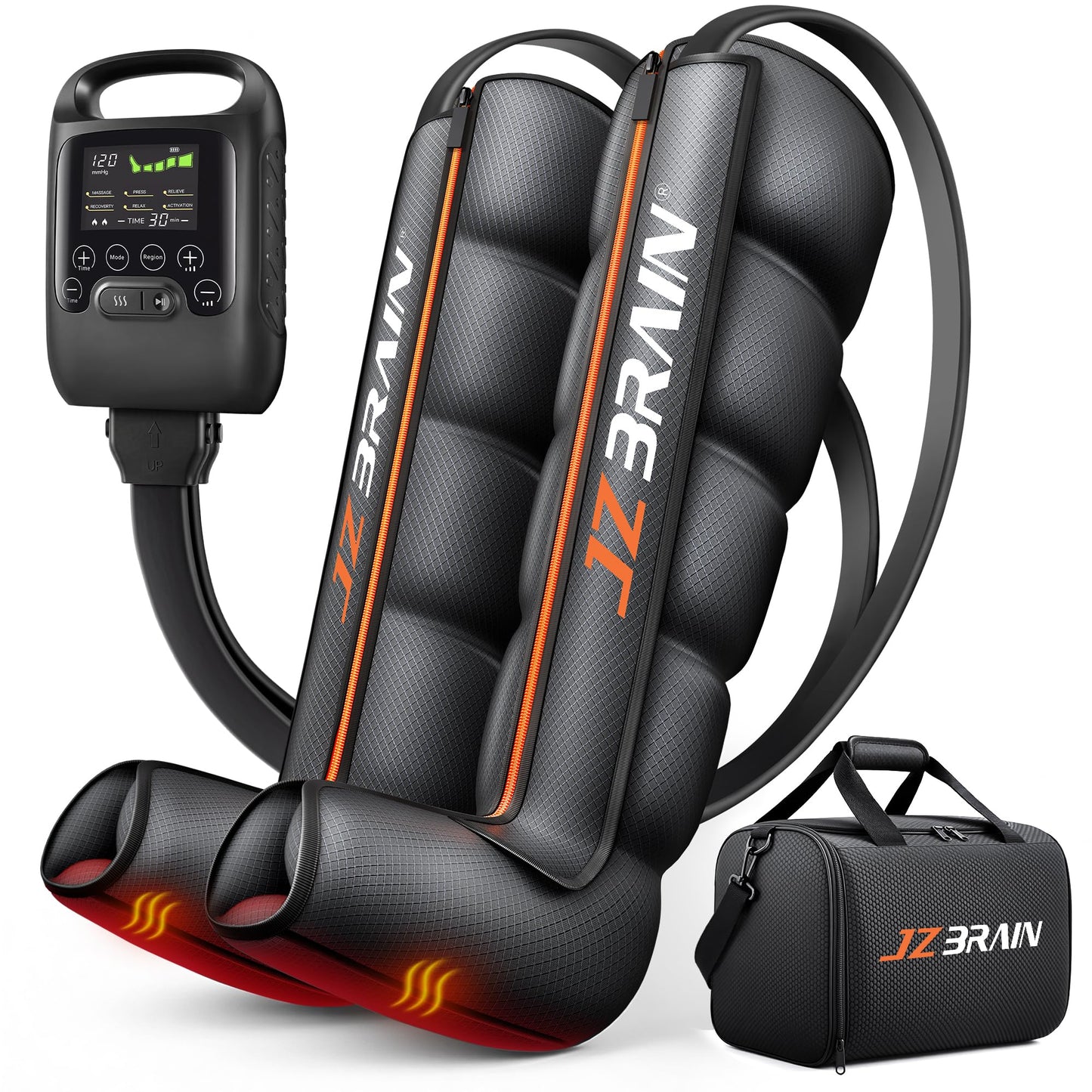 JZBRAIN Professional Compression Boots for Leg Recovery: Leg Compression Massager 2026 Upgraded Cordless Rechargeable Recovery Boots for Circulation, 6 Modes, 8 Intensity (Large)