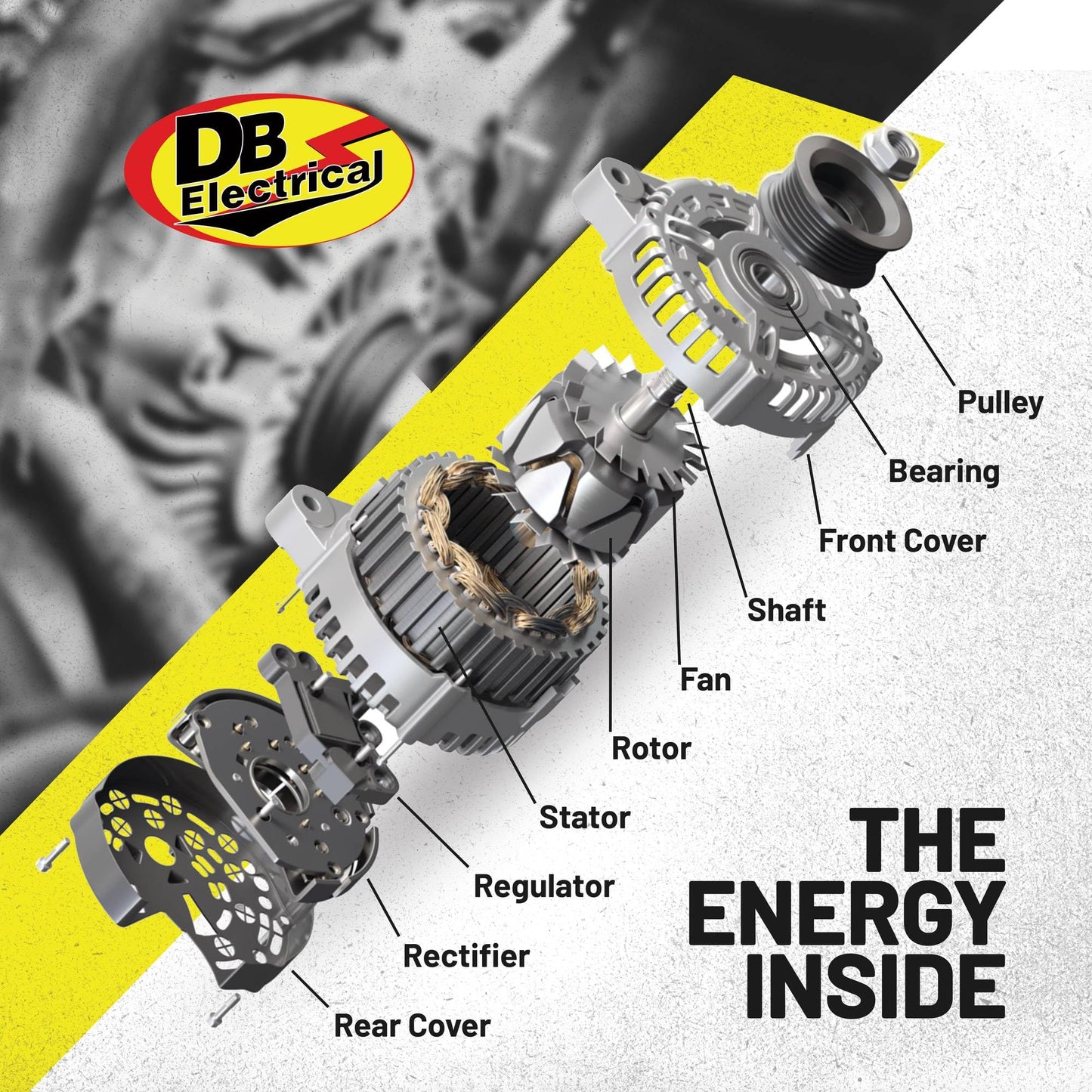 DB Electrical 400-12192 12V 160A Alternator Compatible With/Replacement For Chevrolet C1500 1997-2002, C1500 Suburban 1997-1999, C2500 1997-2000 321-738, 321-739, 321-740, 321-749, Clockwise