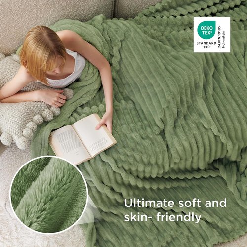 Bedsure GentleSoft Full Blanket - Cozy Soft Fleece Throw for Couch | Perfect Gift for Women, 84x90 Inches