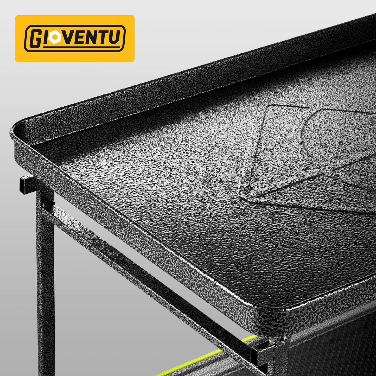 Heavy Duty Push Cart Dolly (700 lbs), Foldable Platform Hand Truck Made with High-Strength Steel, 2 Tier Design, Moving Flatbed Cart with Wheels for Warehouse, Garage, Workshop, Office