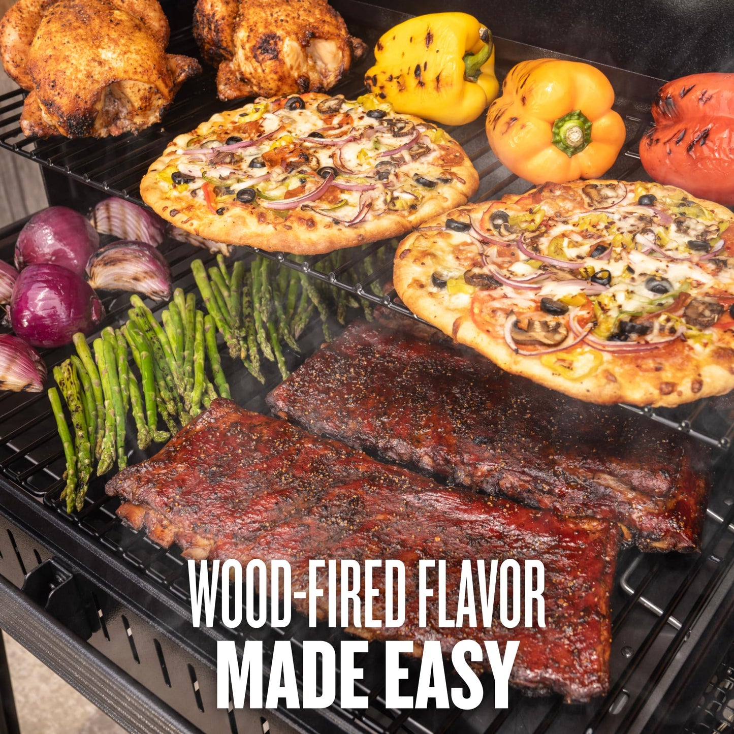 Traeger Grills Woodridge Pro Electric Wood Pellet Grill and Smoker, 970 Sq. In., Outdoor Pellet Smoker Grill with Digital Sensor and Side Shelf, Wi-FIRE Technology, Super Smoke Mode, Black, TFB97JLH