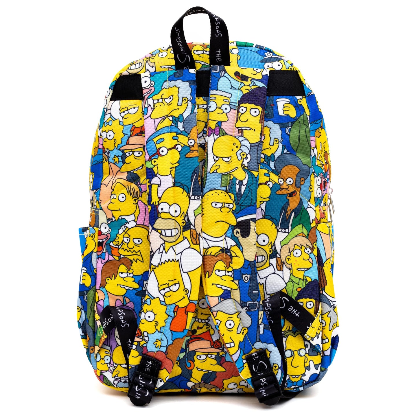 The Simpsons Backpack Set - Bundle of 17” School Backpack with Front Pocket and Water Bottle | Simpsons School Supplies for Kids and Adults