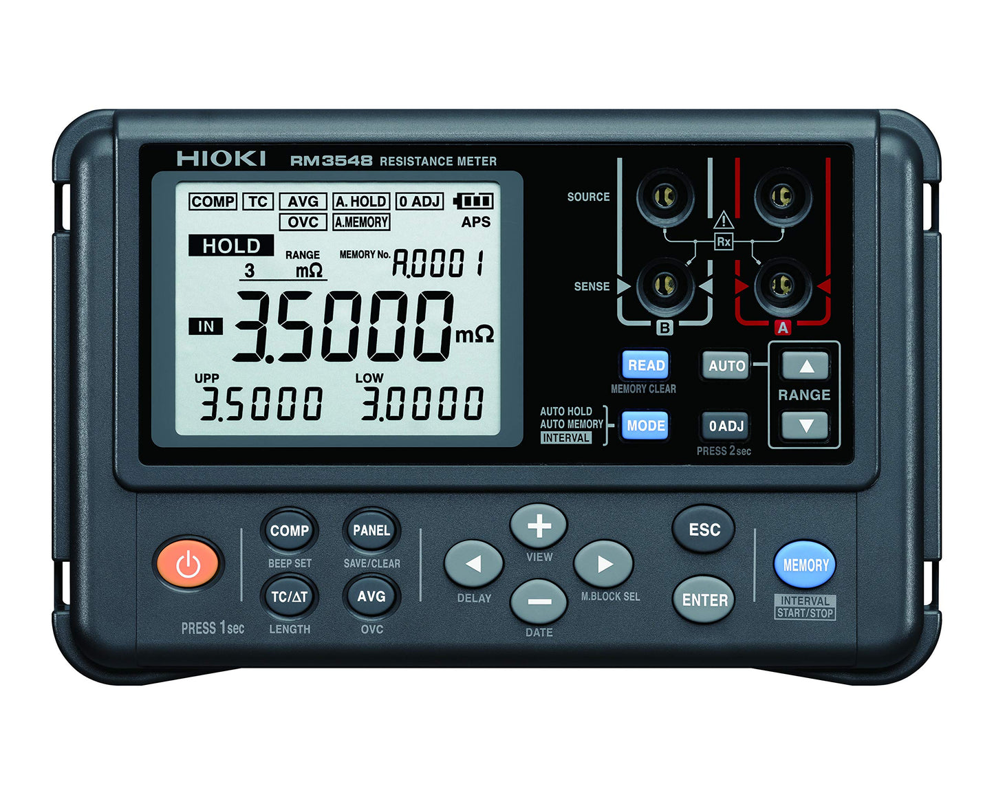 Hioki RM3548 Multimeter, High-Precision Portable Resistance Milli-Ohmmeter