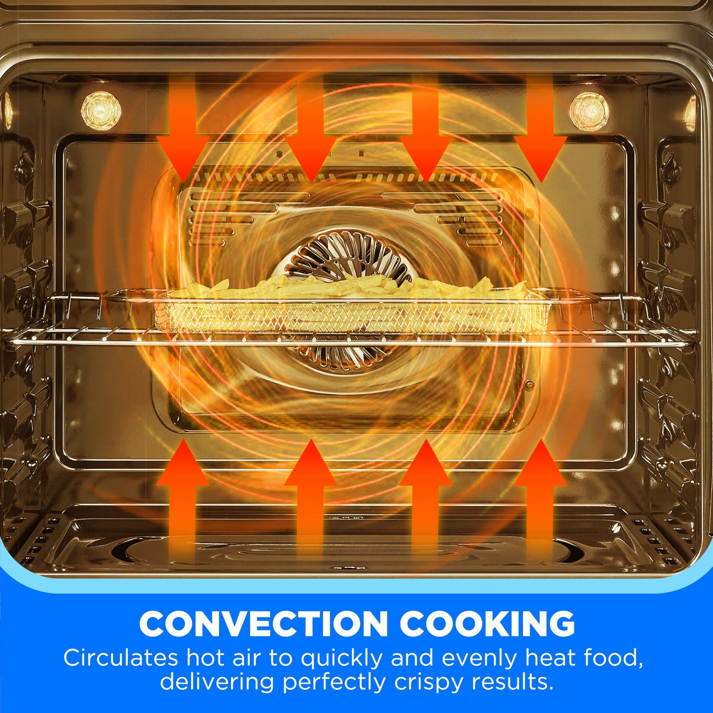 Midea 24" Single Electronic Wall Oven, 2.5 Cu. Ft.-Capacity, Built-in Oven with 8-in-1 Cooking Modes, Stainless Steel