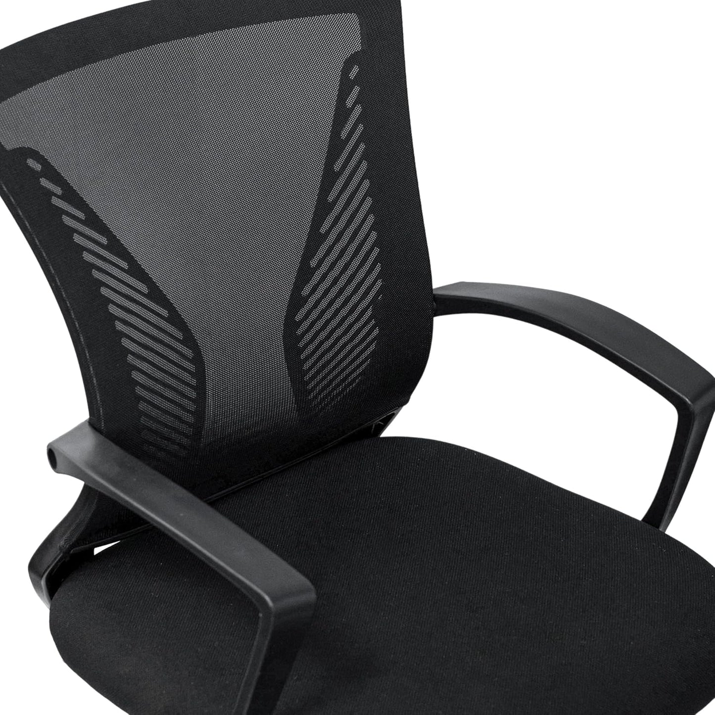 Techni Mobili Ergonomic Black Mesh Office Chair - Adjustable Height & Lumbar Support for Home Office