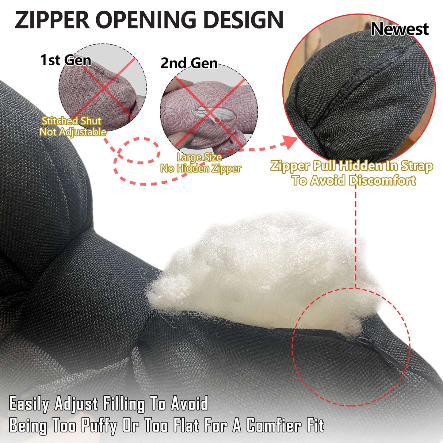 UINSUE 2PCS Chic Car Headrests with Bow-Shaped Cotton Linen Bowknot Neck Pillows for Cozy Road Trip & Cute Interior Decoration (Black)