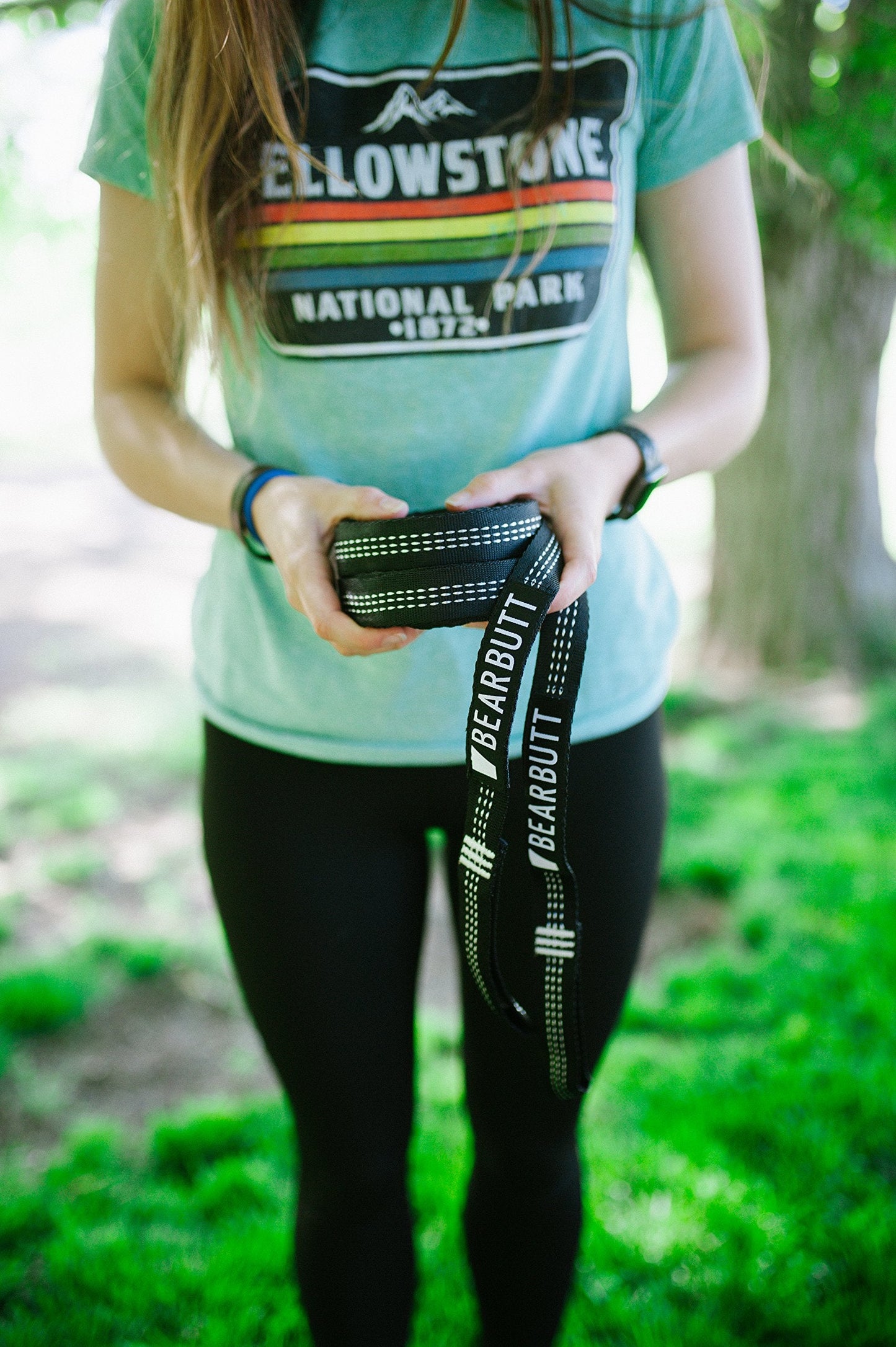 Bear Butt Kodiak Hammock Straps For Trees - 20 Feet Long Hammock Tree Straps - 40 Combined Loops - Holds 1000 Pounds - Camping Hammock Straps - Hammock Tree Straps With Carabiner - Hammock Accessories