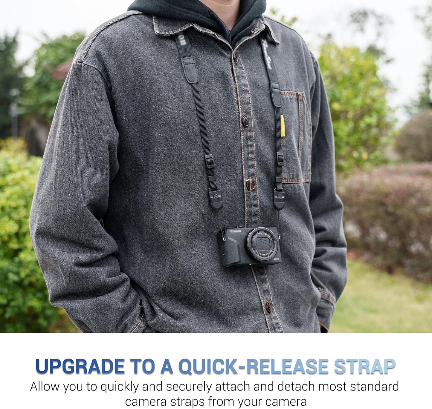 Quick Release Neck Strap for Mirrorless & Compact Cameras - Comfortable & Durable