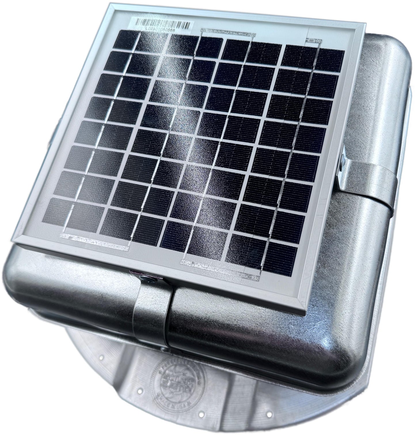 Solar RoofBlaster for 3.5" Ribbed Conex Shipping Container (Galvanized)