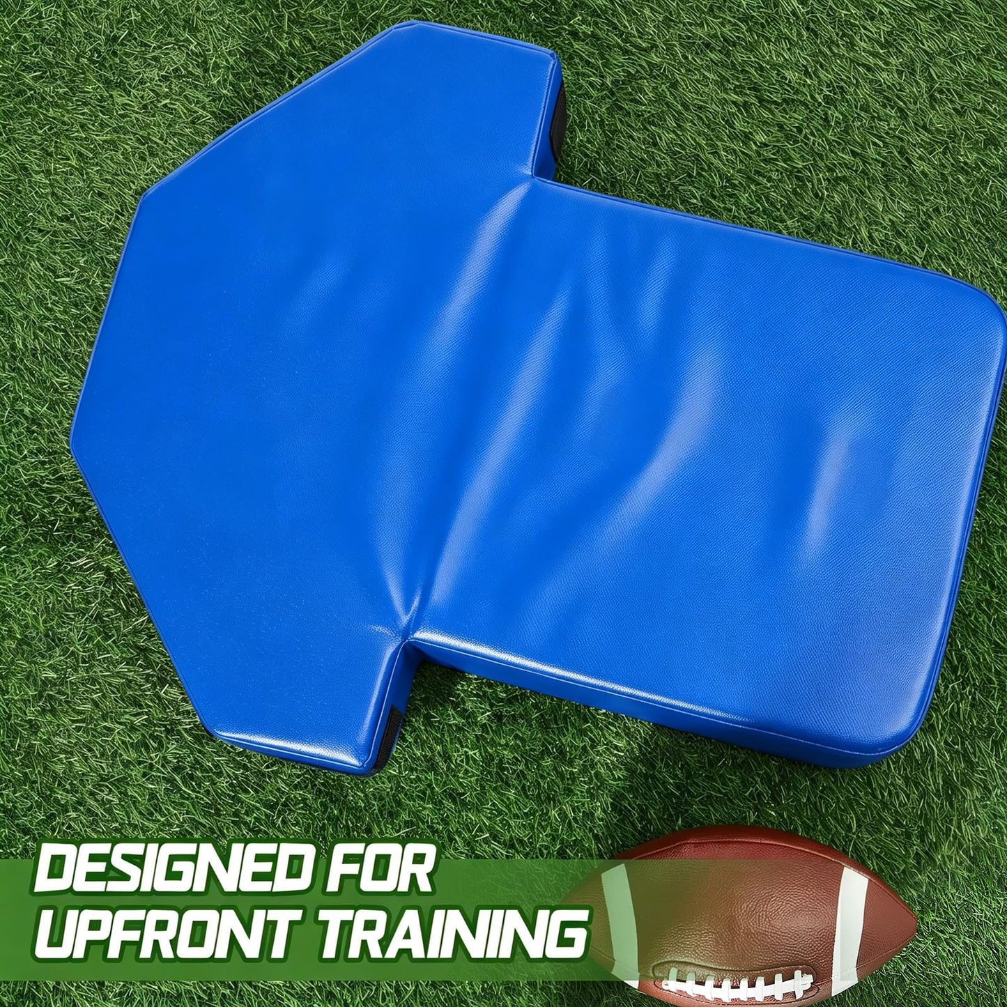 Tinideya 22" x 26" Football Tackle Dummy with Heavy-Duty Handles Football Blocking Pads Durable Sports Training Blocking Shield for Basketball MMA Kick Shield Kickboxing (Blue)