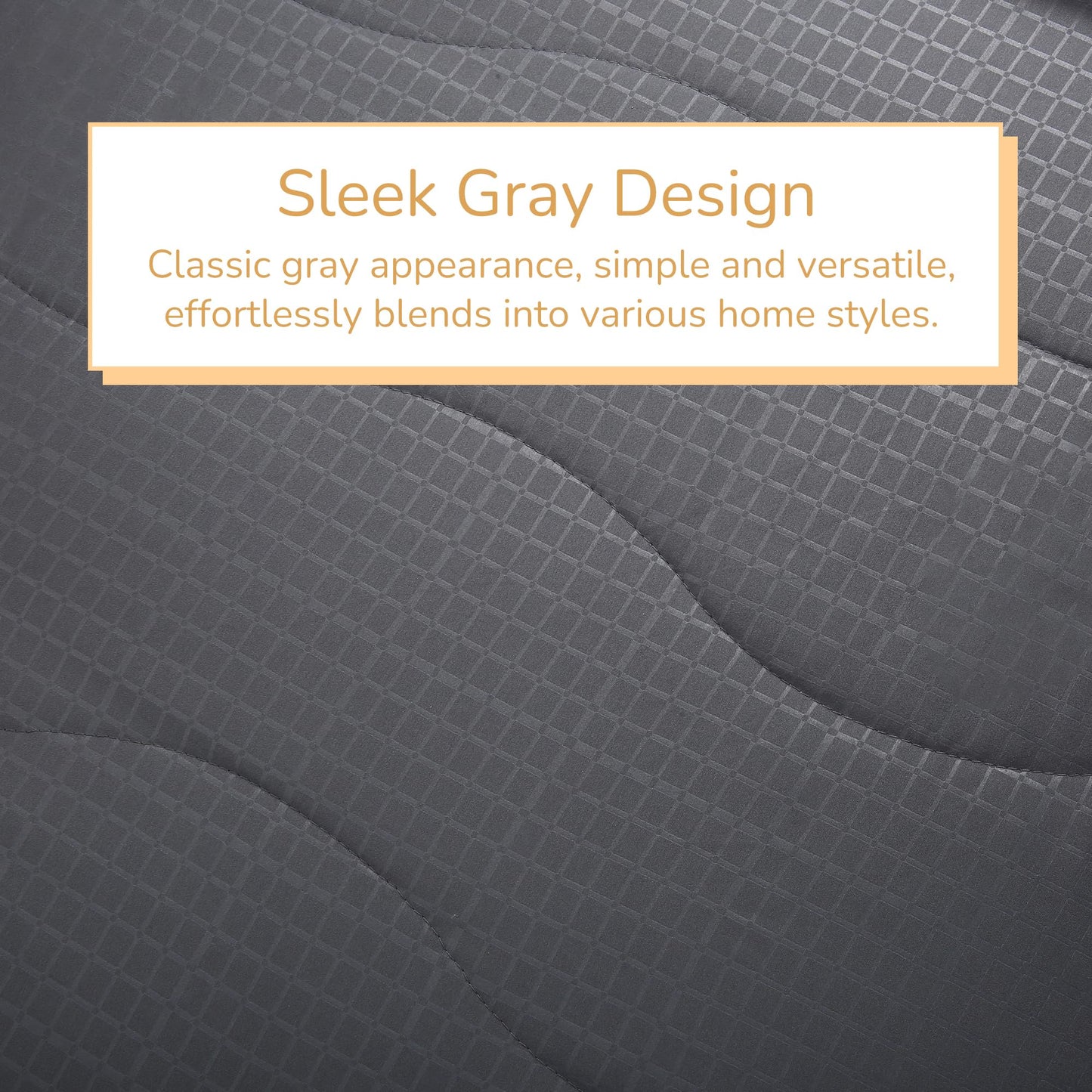 RALYSUN Electric Mattress Pad Queen Size 60"x80", Premium Brushed Fabric, 4 Heat Settings & 10 Hours Auto Off, Elastic Deep Pocket, Machine Washable, Gray
