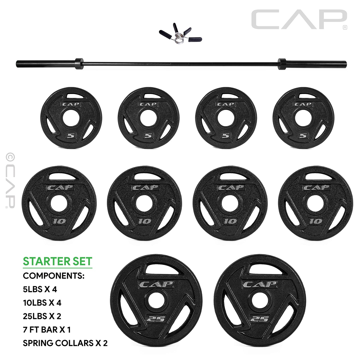 CAP Barbell Starter Olympic Weight Set