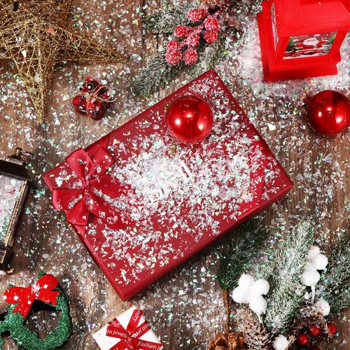 Kasyat Fake Snow Powder - Christmas Decoration Craft Filler | 400g White & AB Color