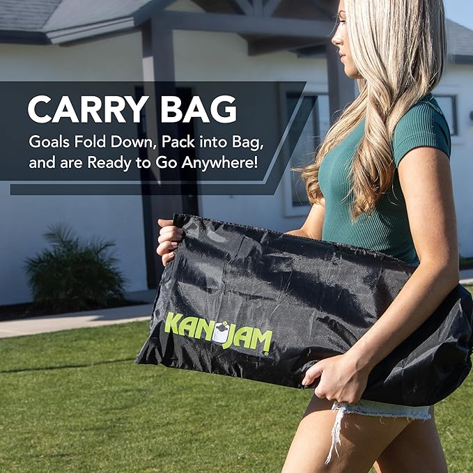 Kan Jam Pack ‘n Go Pickleball Portable 4 Player Pickle Ball Outdoor Game with 2 Paddles and 2 Balls