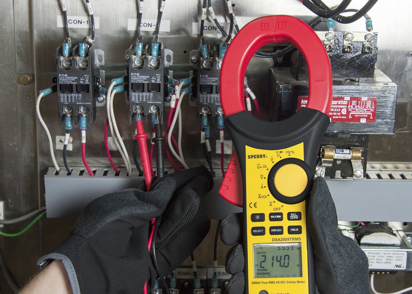 Sperry Instruments DSA2009TRMS True Rms Digisnap Digital Clamp Meter, 750VAC/1000VDC, 2000A