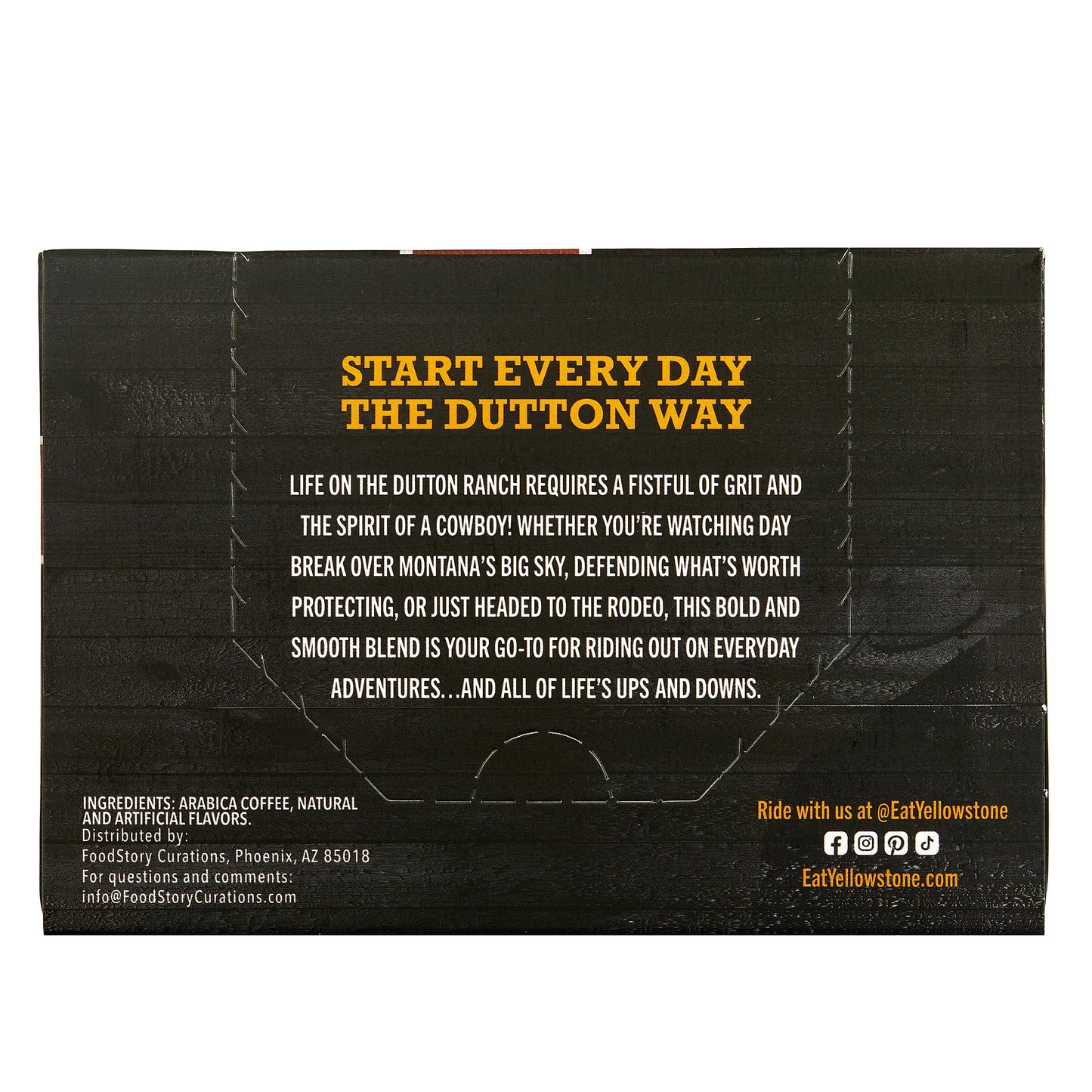 Yellowstone Maple Bourbon Medium Roast Coffee, Single Serve Recyclable Pods/Cups, 100% Arabica Beans, 72 Count