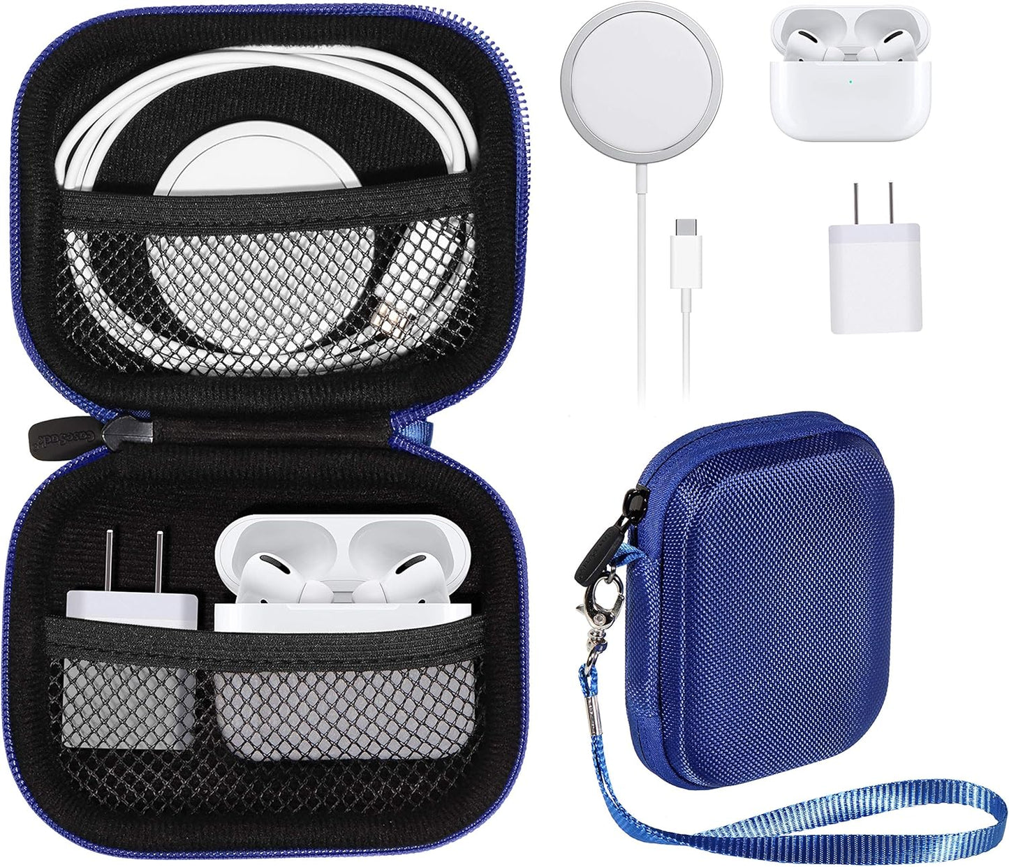 CaseSack Pack, 4/ 3/2/ 1 All-in-One Case for iPhone MagSafe Charger & Battery Storage for Accessories/Power