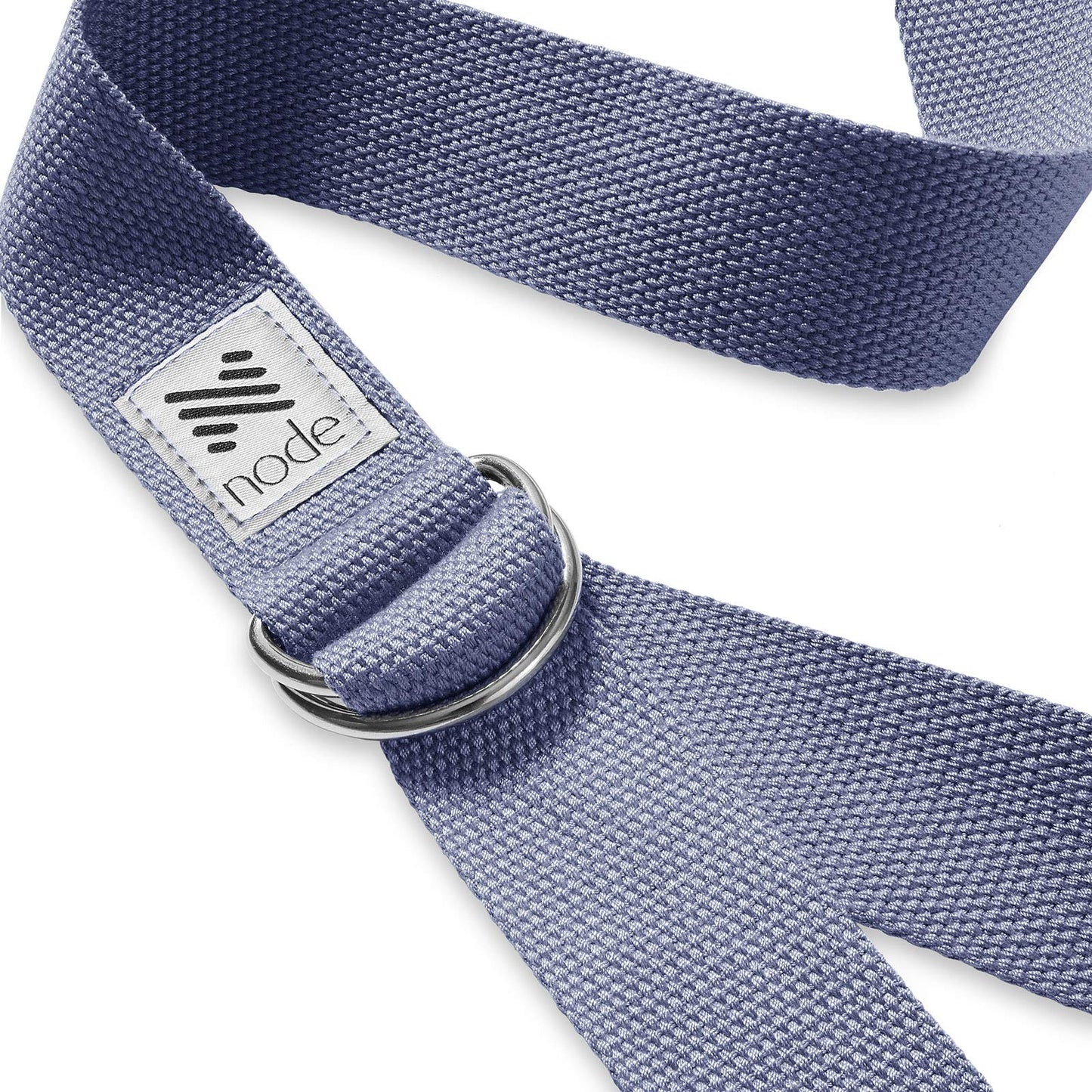 node by Philosophy Gym 7-1/2' Yoga Strap for Stretching, Woven Yoga Strap with Adjustable D-Ring Buckle for Exercise, Therapy and Fitness - Blue