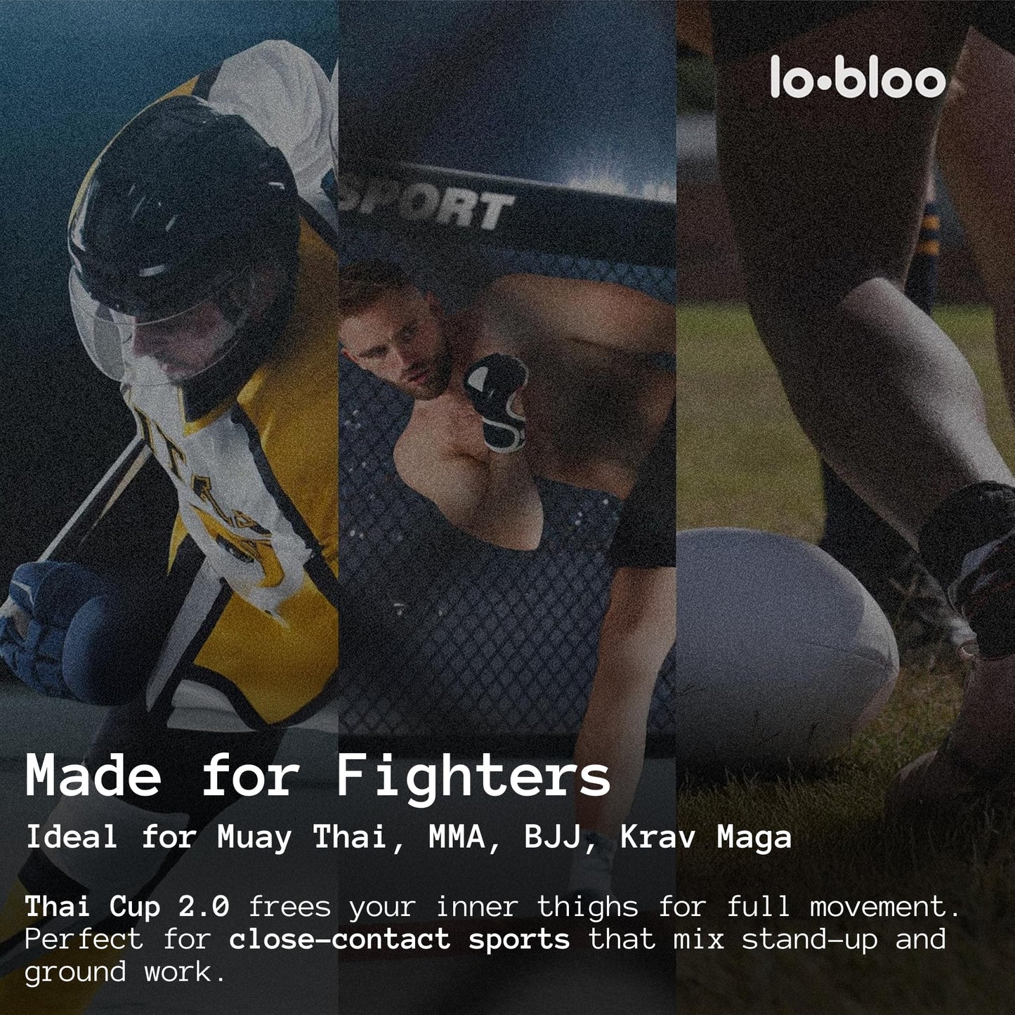 lobloo Thai Cup 2.0 – Professional Athletic Cup for MMA, Muay Thai & Contact Sports | Engineered Performance Protection | Slim Lock Fit, Lightweight Freedom | Made in Sweden
