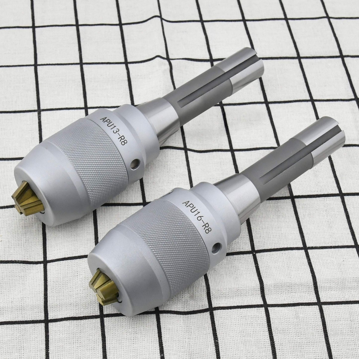 Earl Diamond Super Heavy Duty APU16 1/32-5/8 Inch R8 Shank Precision Integrated Keyless Drill Chuck
