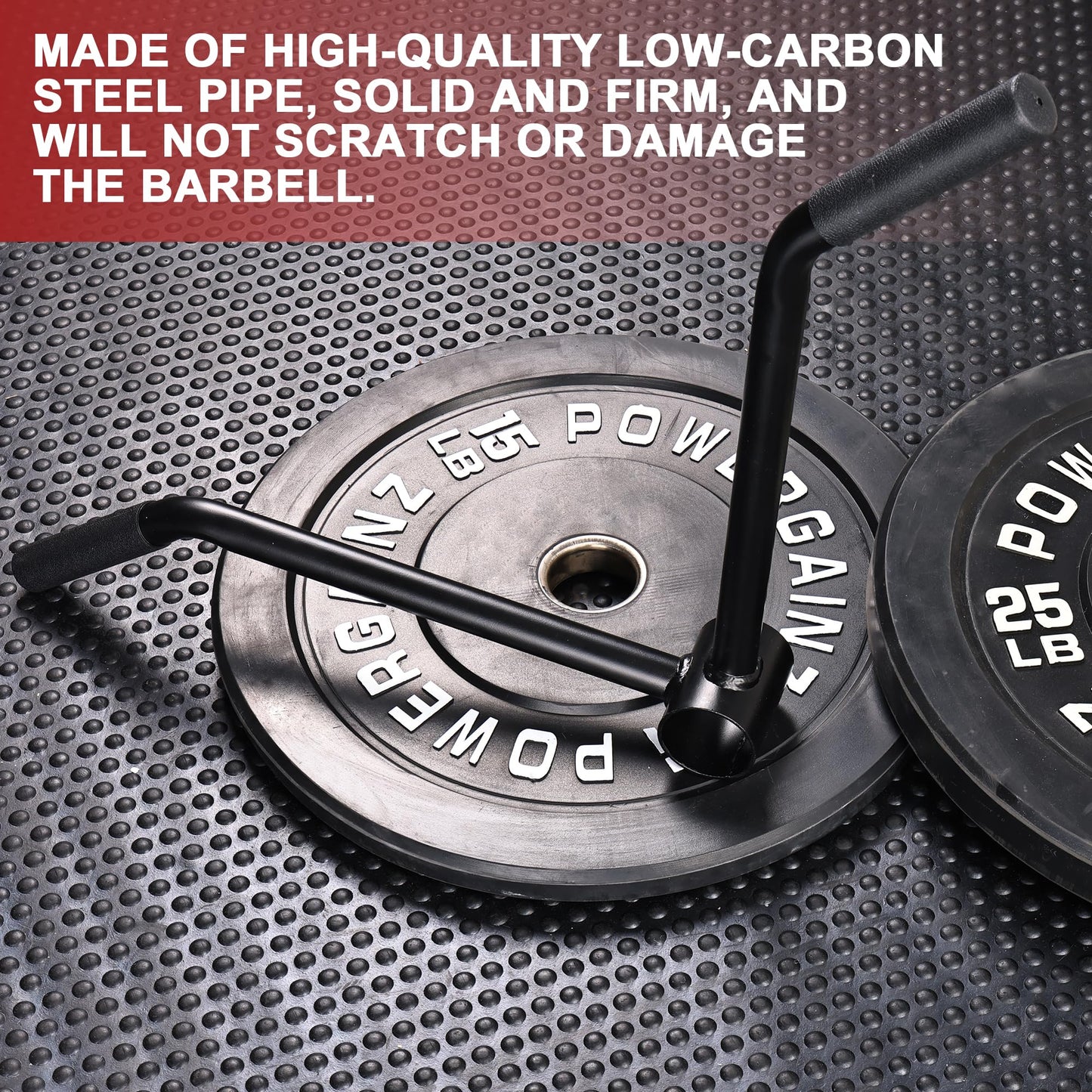 Fitvids T-Bar Row Attachment for 2-Olympic Barbell, Black