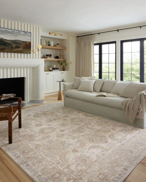 Loloi Odette Collection ODT-03 Ivory/Beige 2'-7" x 8'-0" Runner Rug