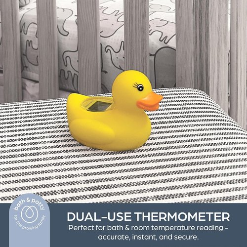 Dreambaby Duck Baby Bath Thermometer - Instant Digital Water & Room Temperature Reader | Fun Floating Toy for Newborns