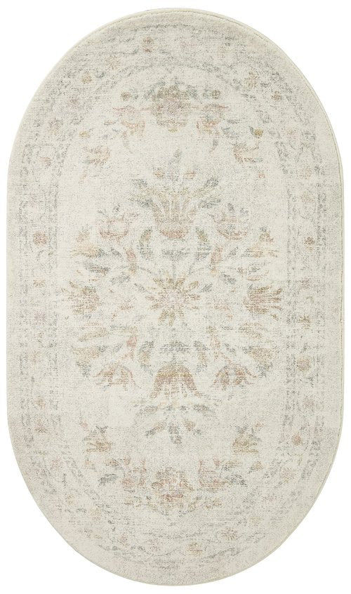 Loloi Rifle Paper Co. Courtyard Collection COU-01 Yellow/Multi 2'-3" x 3'-9" Accent Rug feat. CloudPile