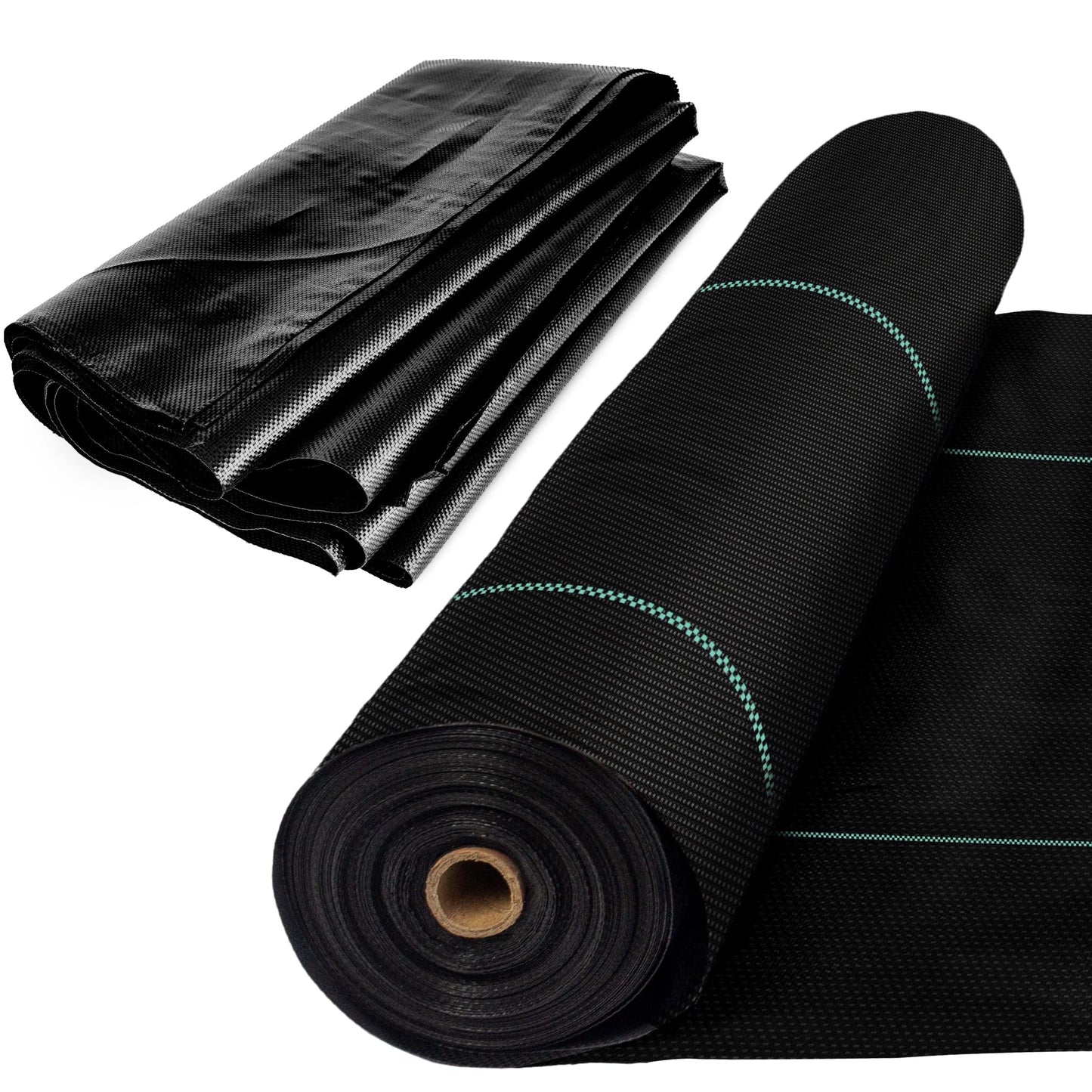 Super Geotextile Woven Geotextile Fabric for Driveway and Road Stabilization, Construction Underlayment, Erosion Control, Commercial Grade 50 Year for Gravel Roads and Pavers (12.5x30) Ships Folded