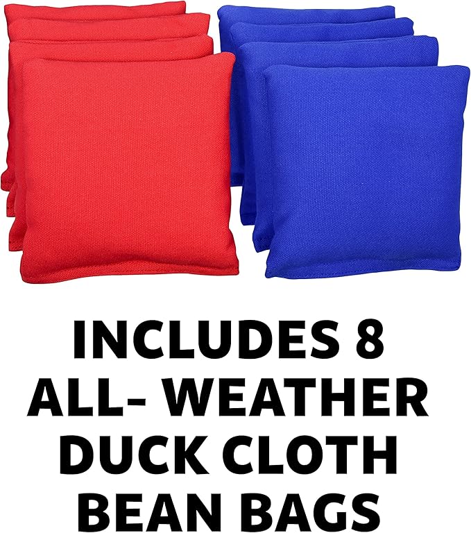 GoSports Tailgate Size 3 x 2 ft Cornhole Sets - Choose LED or Standard - Portable Set Includes 8 Bean Bags & Game Rules