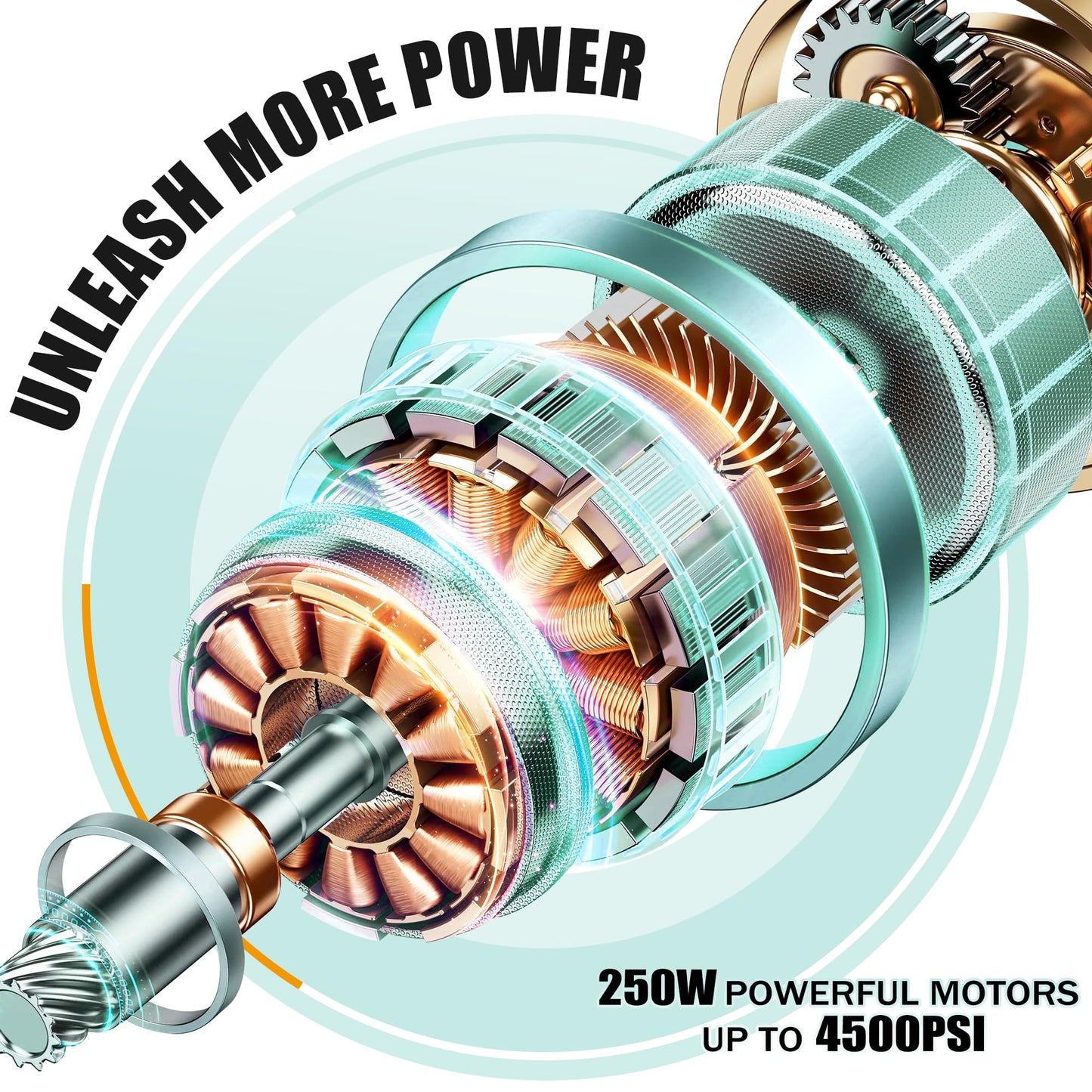 TUDIVING PCP Air Compressor,4500Psi/30Mpa HPA Compressor, Built-in Power Converter for 12V DC or 110V AC with Wire Spool Design,Water/Oil-Free for Pistol Paintball Scuba Tank Air Pump