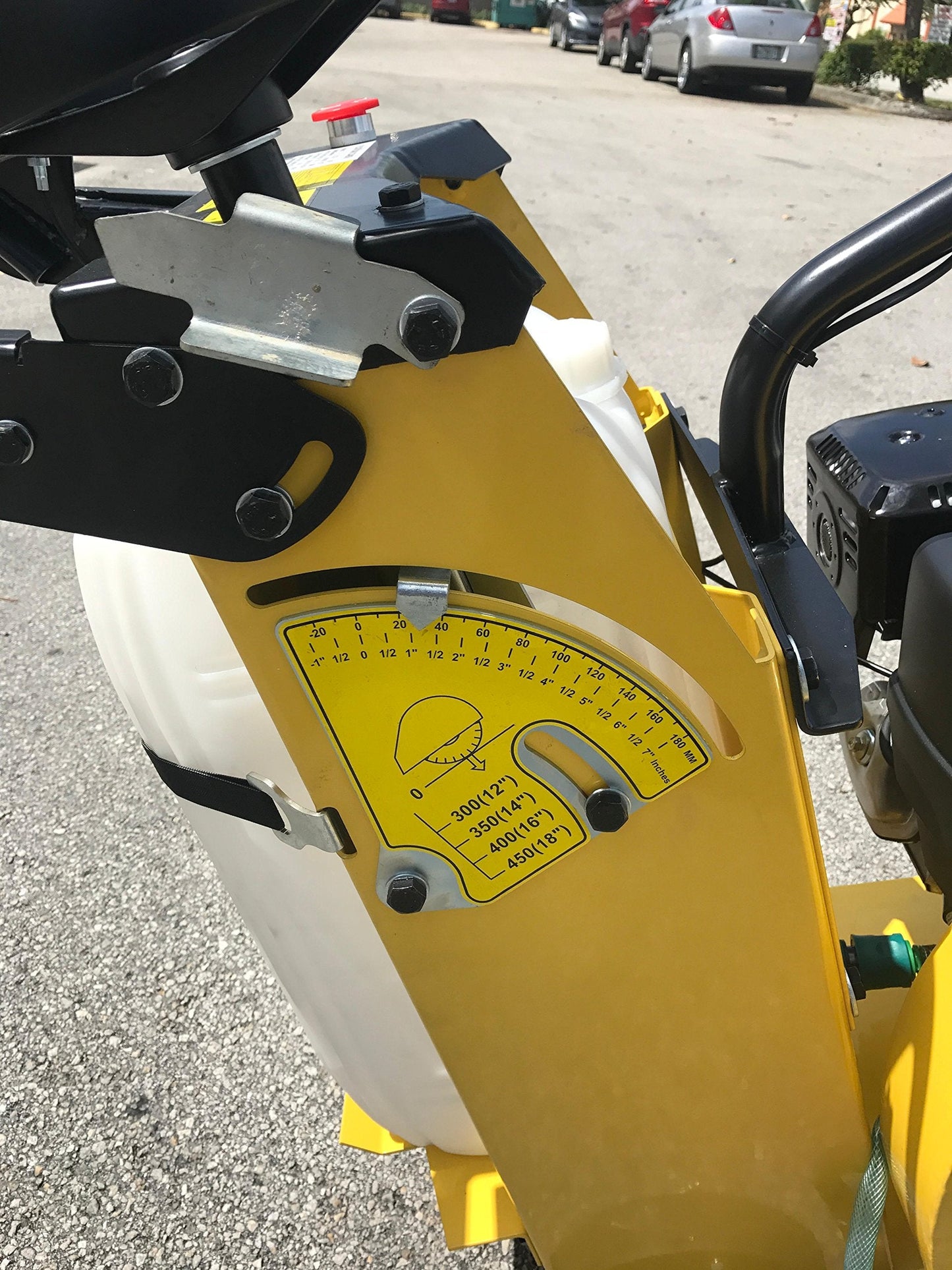 CORMAC CQ480H walk behind concrete floor saw max 20" blade gasoline engine GX390 and water tank INCLUDES 1 x 20" concrete blade
