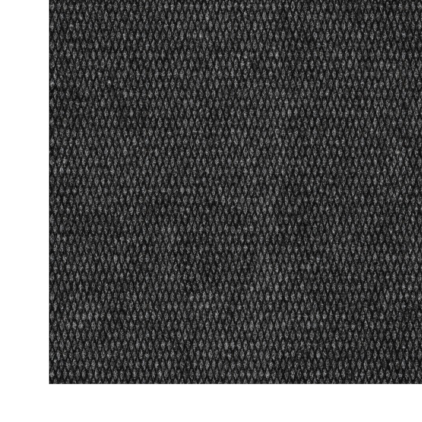 Ottomanson Commercial Scrape Rib Entry Mat – Heavy Duty Ribbed Floor Mat for High Traffic – Non Slip Rubber Back, Waterproof – Indoor Outdoor Use for Offices, Schools, Lobbies, 2'7" x 30', Black
