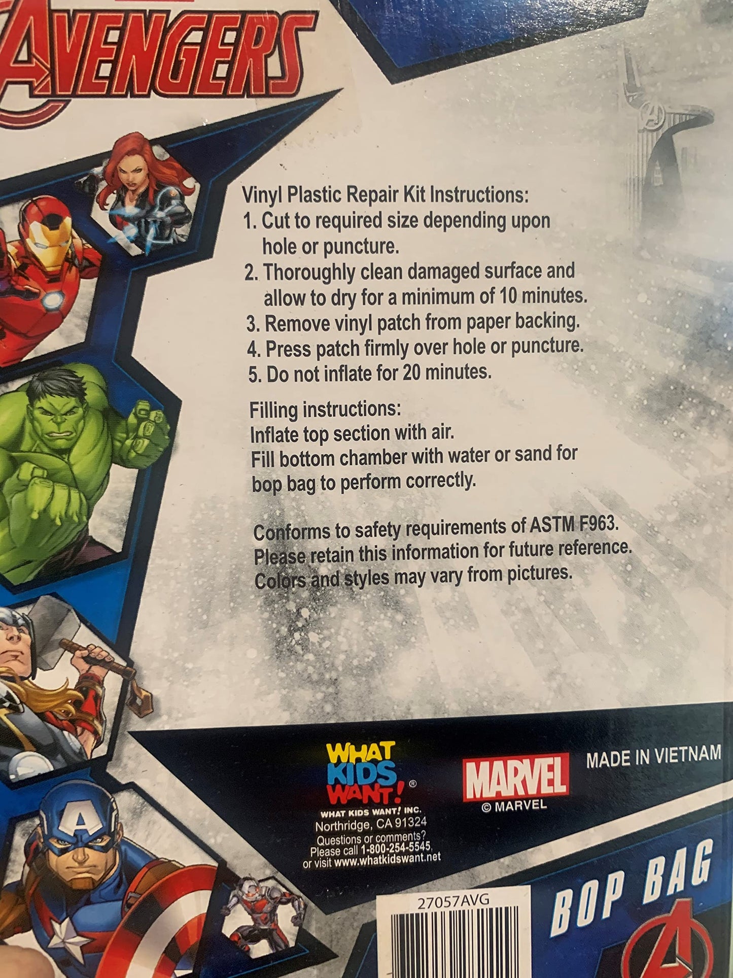 Avengers 36" Bop Bag - Styles May Vary