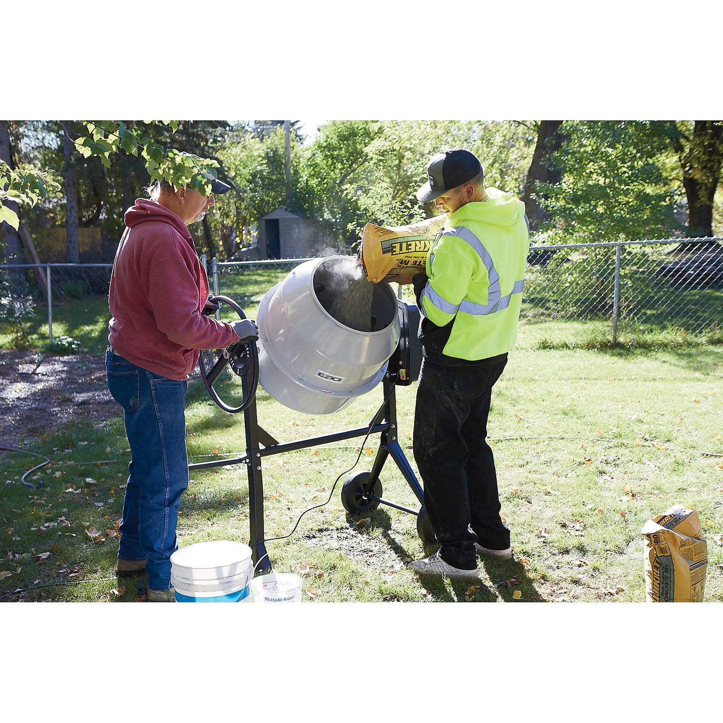 Klutch Electric Cement Mixer, 6.35 Cu. Ft. Drum