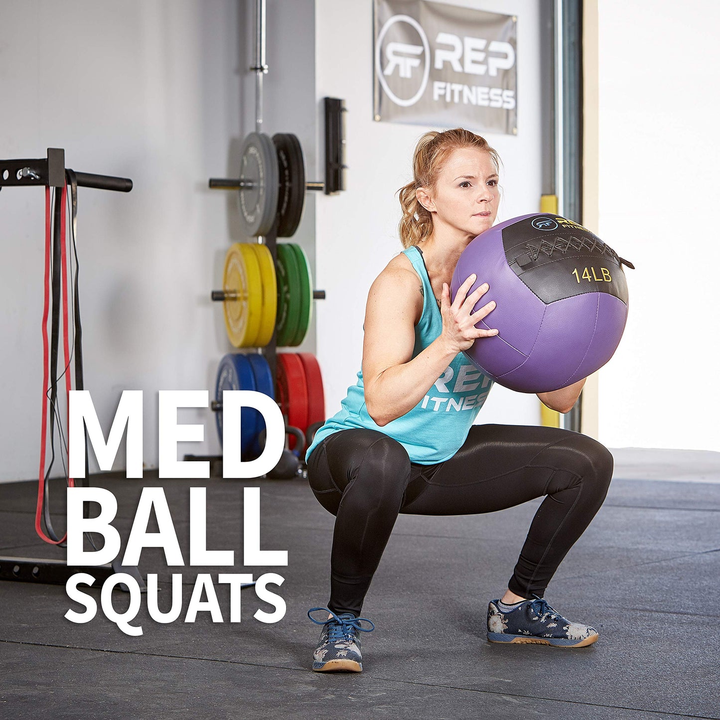 REP Weighted Slam Balls for Home Gym Fitness | 10 lb Soft Textured Medicine Ball | Heavy Sand-Filled Workout Balls for Strength, Core Training, Crossfit, Conditioning & Slam Ball Exercises