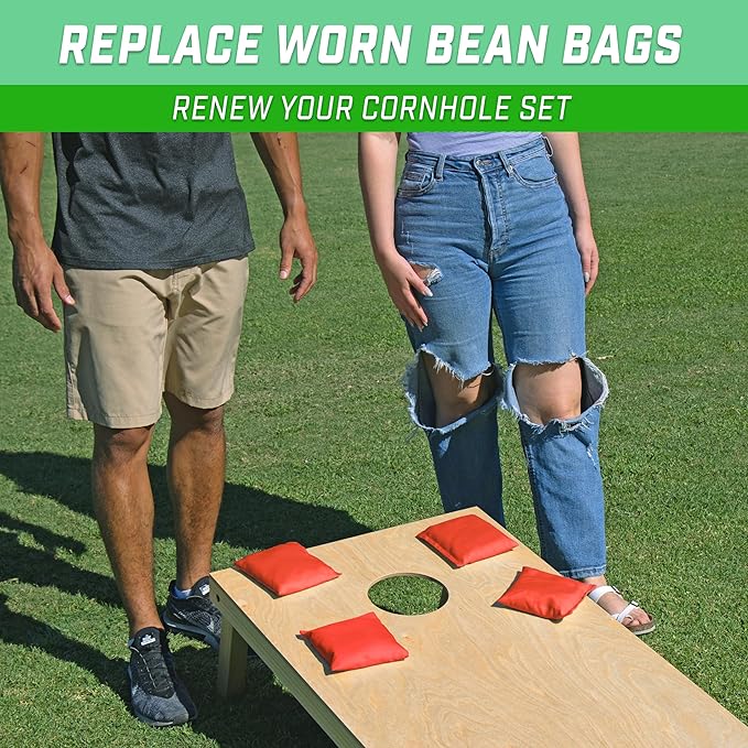 GoSports Classic Cornhole Bean Bags Set of 4-16 Colors Available - Regulation All Weather, Mix and Match