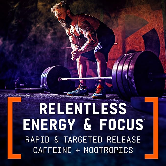 BEYOND RAW LIT V2 Clinical Strength Pre Workout Powder, Hits Harder, Bigger Pumps, Caffeine, L-Citrulline, Creatine, Strawberry Lemonade, 30 Servings