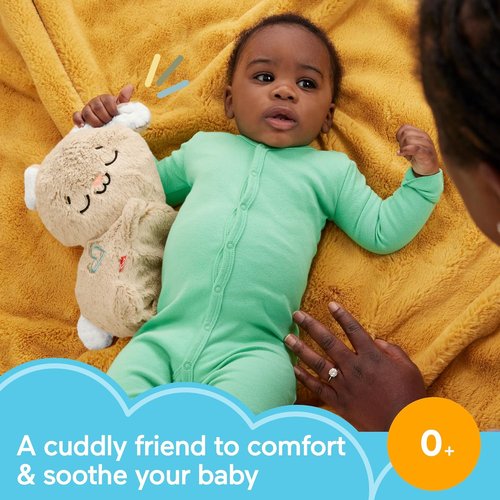 Fisher-Price Baby Sound Machine - Soothe & Settle Bunny Plush Toy with Music, Lights & Motion