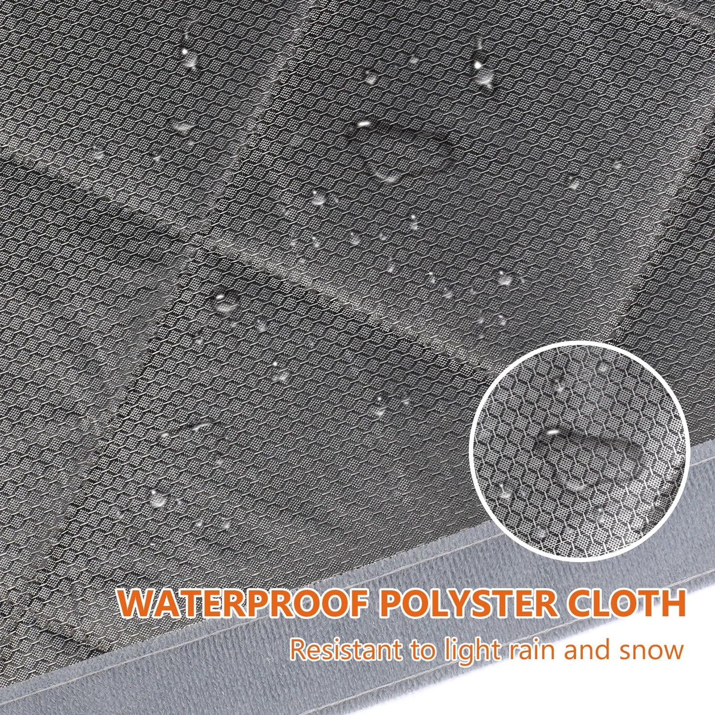 WochiTV Magnetic Thermal Insulated Door Curtain Fits Door Size 32" x 80", Durable Waterproof Cloth, Polyester Fiber Filling, Weatherproof, Windproof, Reduce Noise, Visible Panels, Side Opening, Gray