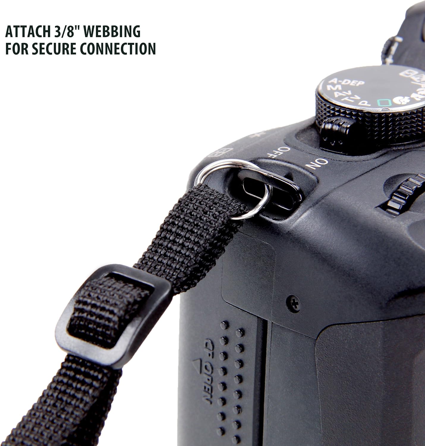 USA Gear TrueSHOT Camera Strap Neoprene Camera Straps - Padded Neck Strap, Pockets, and Quick Release Buckles