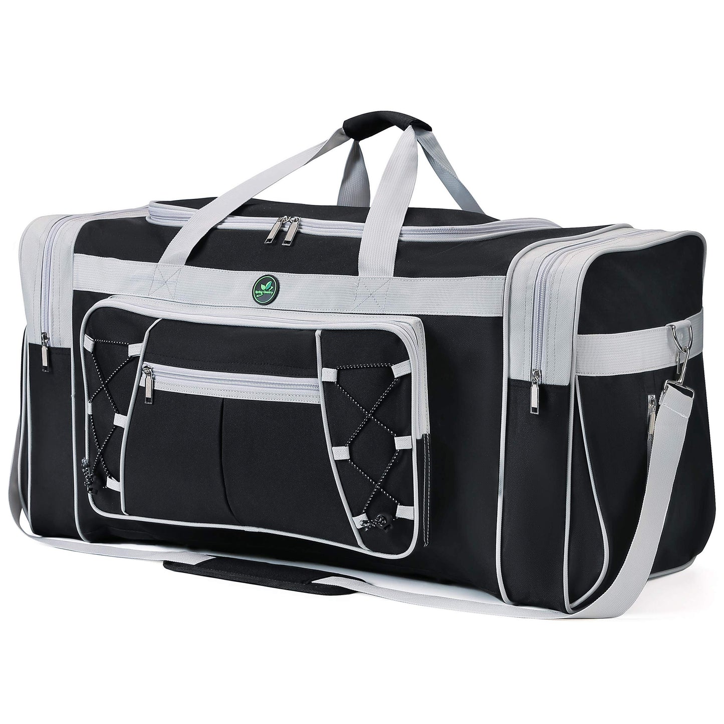 Travel Duffle Bags for Men 26" Black Weekender Over Night Carry On Bag, Lightweight Extra Large Oxford Duffel Gym Sturdy Luggage Water-proof foldable Holdall
