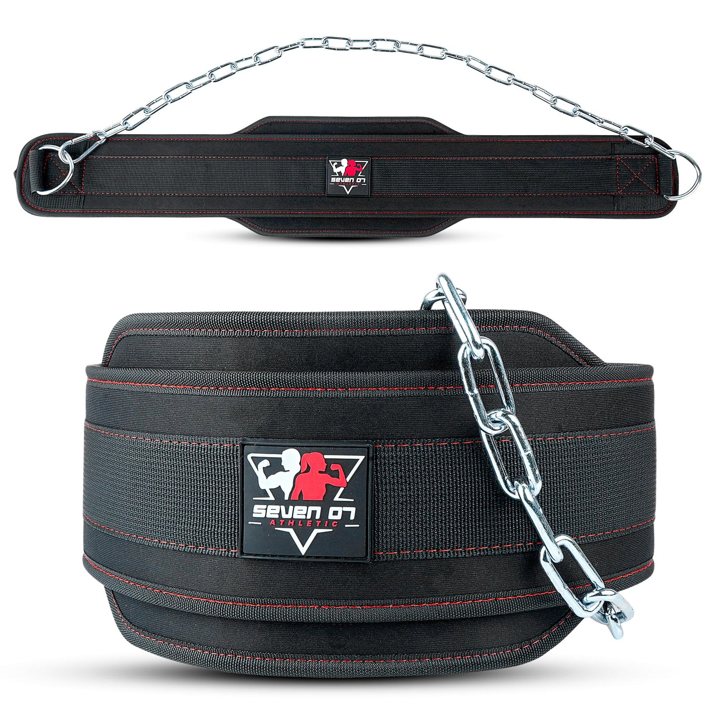 Dip Belt with 30" Stainless Steel Chain, 550-650 Lbs Weight Capacity, Neoprene Weight Lifting Belt, Perfect Weighted Belt for Pullups, Dips, Squats, Gym Workout & Crossfit Training