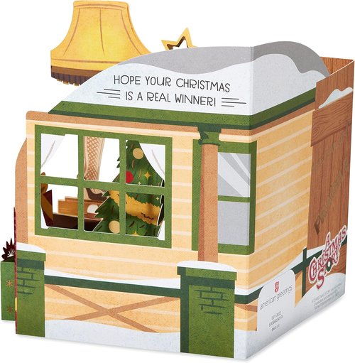 American Greetings Pop-Up Christmas Card - Magic Moments from A Christmas Story | Unique Holiday Design