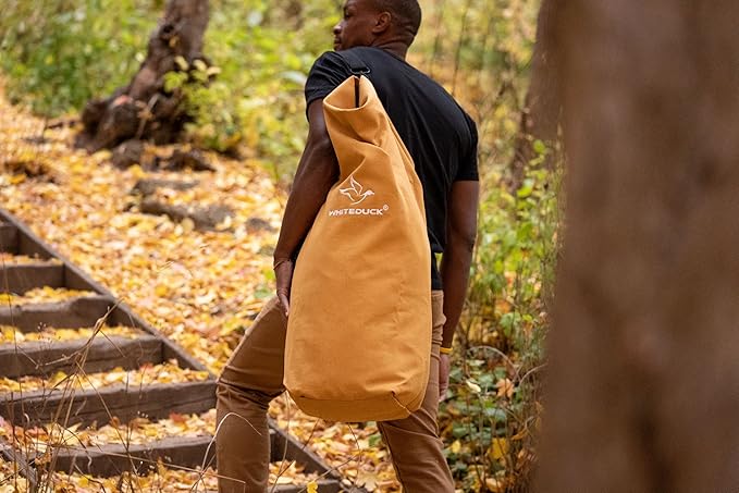 WHITEDUCK 25"x42" (430L) Top Load Canvas Duffel Bag ??Military-Grade, Tear-Proof & Weatherproof, Heavy Duty for Travel, Outdoors & Military Use, with Padlock Compatibility, 5 Colors