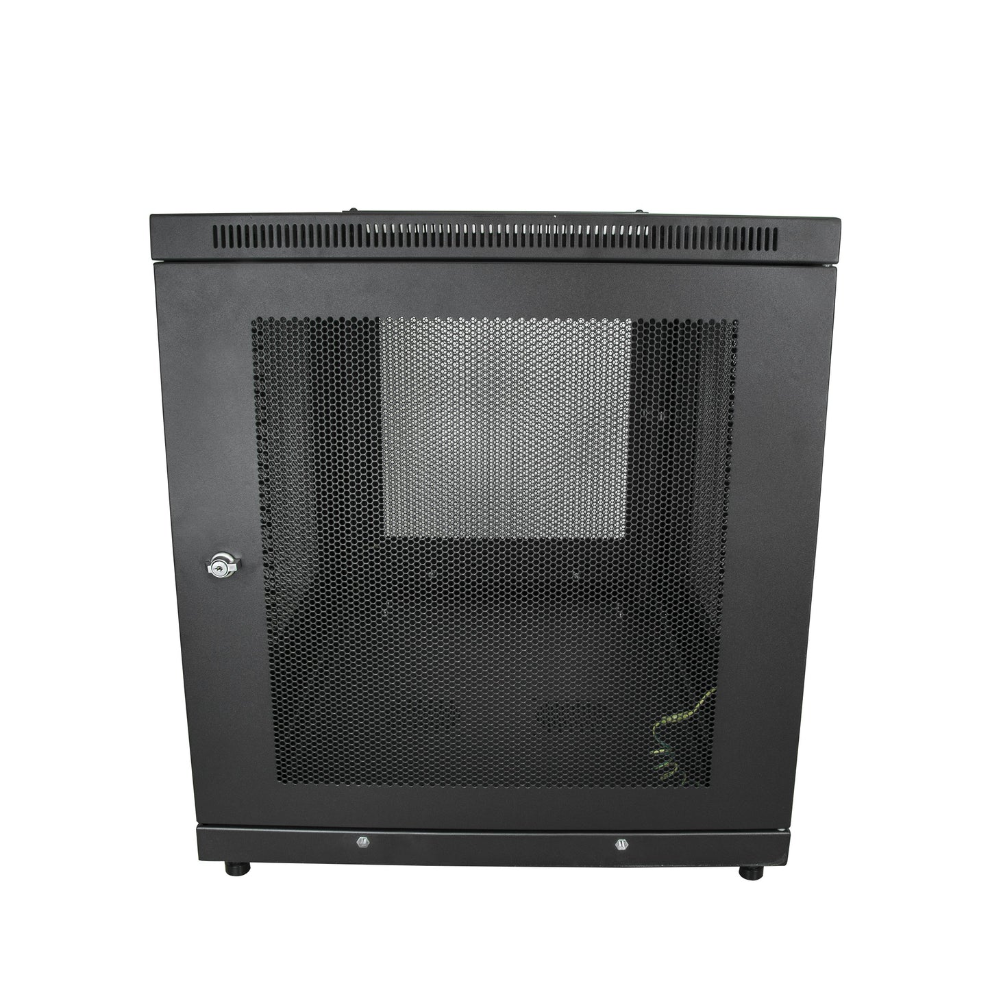 StarTech 12U Enterprise-Grade Server Rack Cabinet Kit, 19in Enclosed 4-Post Rack with Shelf and Cable Management, 29in (75cm) Mounting Depth, 992lb (450kg) Capacity, Black, Alloy Steel