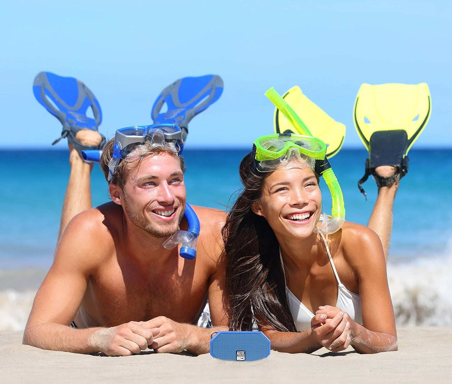 Altec Lansing IP67 30-Foot 6-Hour Portable Bluetooth Speaker Waterproof Outdoor Speaker with Range and Battery Floating