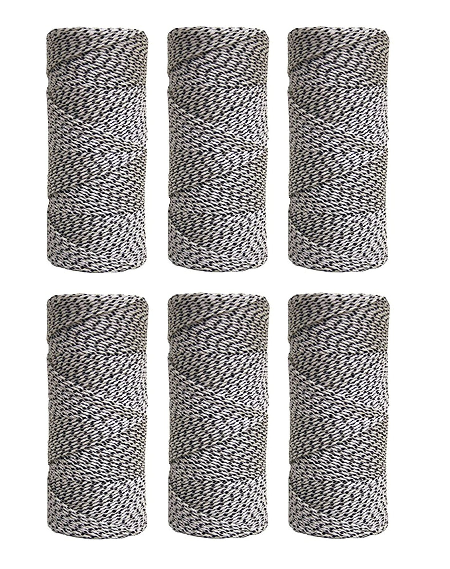 Kraft Tool Co. BC352 500 ft. White & Black Bonded Braided Line, 6-Pack