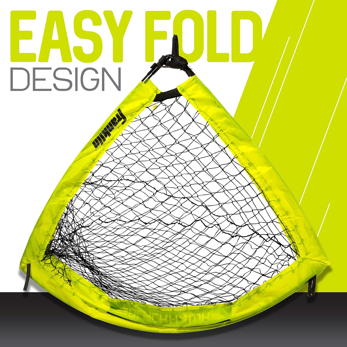 Franklin Sports Blackhawk Portable Soccer Goal, Optic Yellow, 12' x 6'