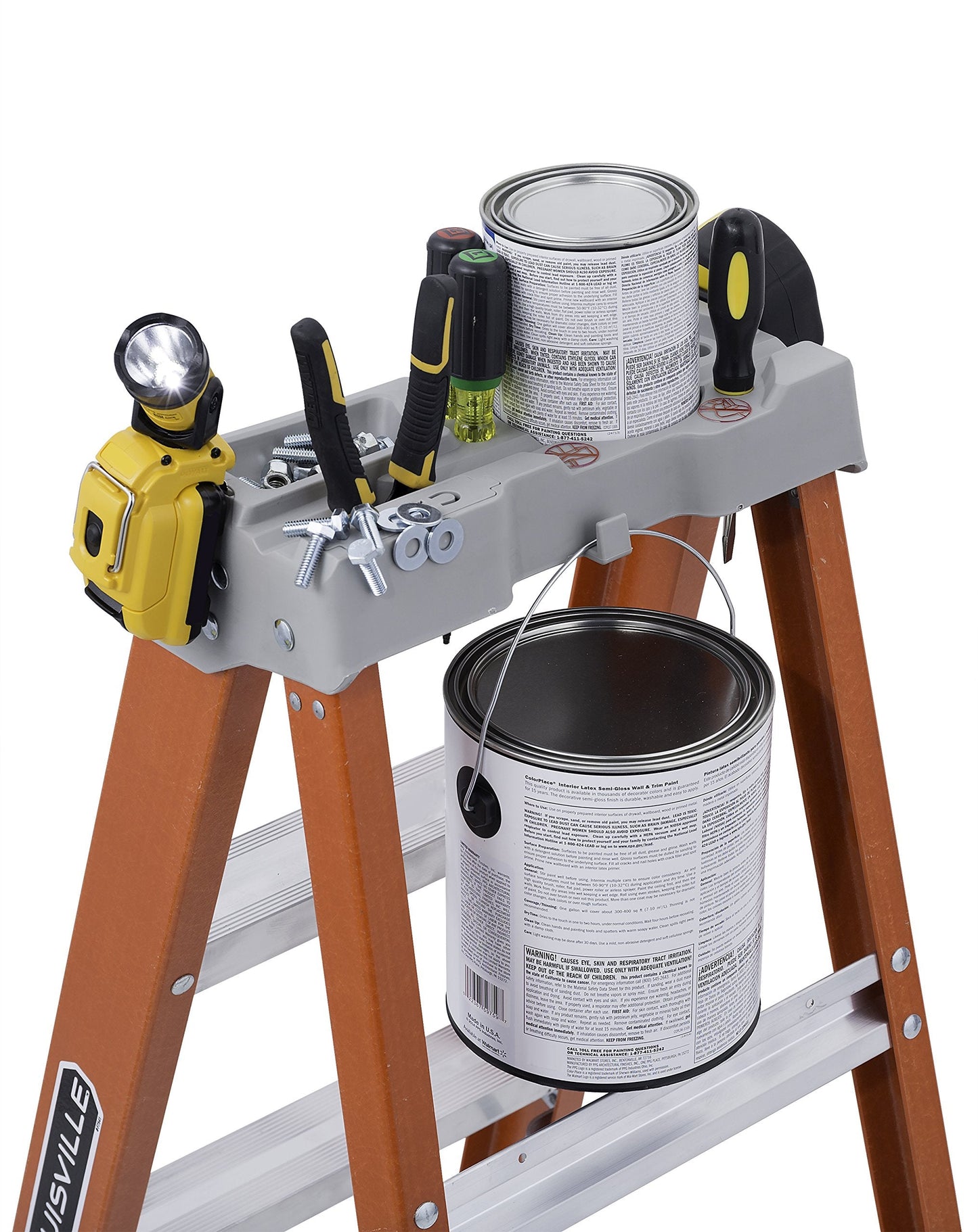 Louisville Ladder 4-Foot Fiberglass Step Ladder, 300-Pound Load Capacity, Type IA, FS1504